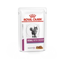 Вологий корм з куркою для дорослих кішок з нирковою недостатністю Royal Canin Renal Feline Chicken 85 г