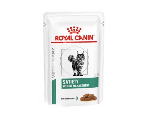 Вологий корм для кішок, схильних до зайвої ваги  Royal Canin Satiety Weight Management Cat in Gravy 85 г